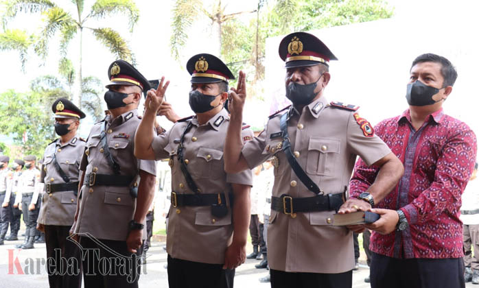 Sejumlah Perwira di Polres Tana Toraja Bergeser, Ini Kasat Samapta dan Kapolsek Simbuang yang Baru