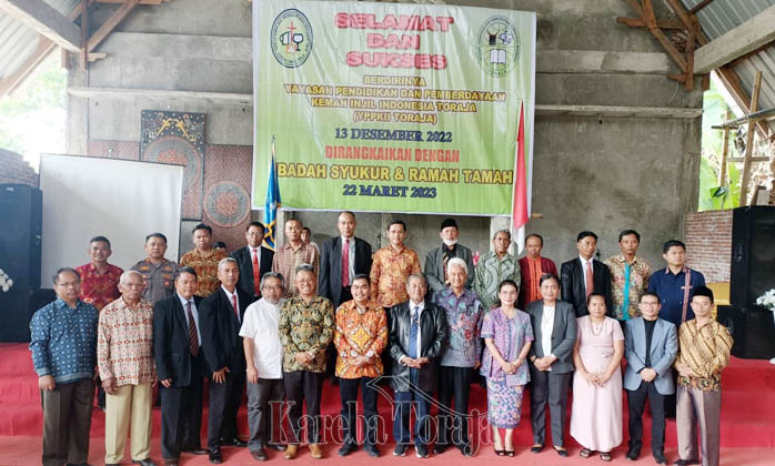 Hadiri Peresmian Yayasan Pendidikan Kemah Injil Toraja, JRM: Kita Dukung untuk Kemajuan Pendidikan