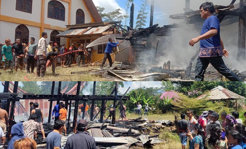 Rumah Warga di Nanggala Ludes Dilalap Api, Satu Jenazah Ikut Terbakar