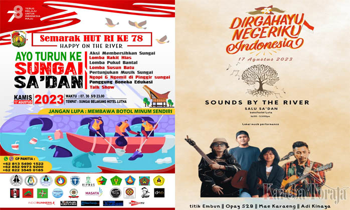 Semarak Kemerdekaan, Ayo Turun ke Sungai Sa’dan!