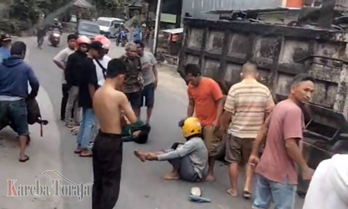 Belum Selesai Masalah Alat Berat di Bittuang, Truk Milik PT Sabar Jaya Kembali Terlibat Laka Lantas di Rembon