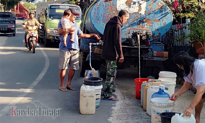 Musim Kemarau Mulai Berdampak, Sejumlah Wilayah di Makale Kesulitan Air Bersih