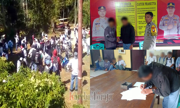 Viral di Medsos, Oknum Pelajar dari 3 Sekolah di Mengkendek dan Gandasil Terlibat Tawuran