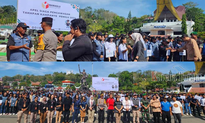 Hadapi Tahapan Kampanye, Bawaslu Tana Toraja Gelar Apel Siaga Pengawasan