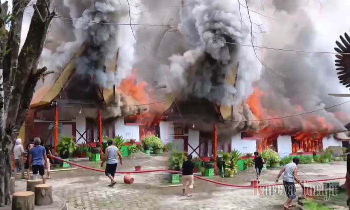 Gedung SMP Negeri 1 Rantepao, Toraja Utara, Terbakar