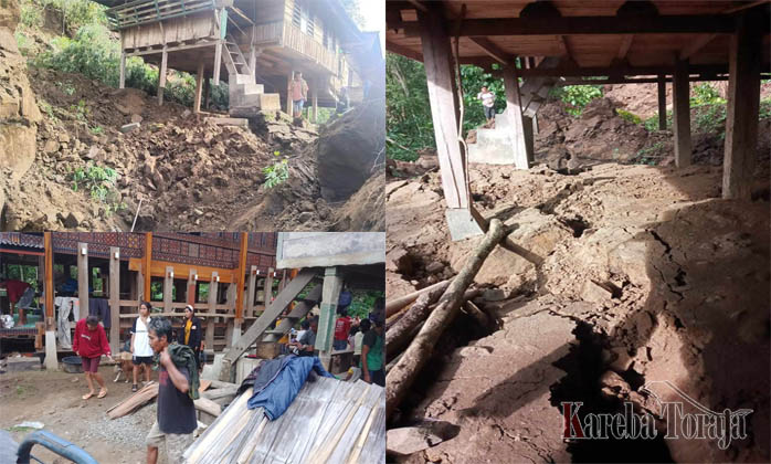 5 Rumah Rusak Diterjang Tanah Longsor di Rembon, Sebagian Warga Mengungsi