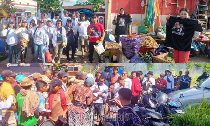 Warga Toraja Utara Rebutan Kaos Ganjar-Mahfud