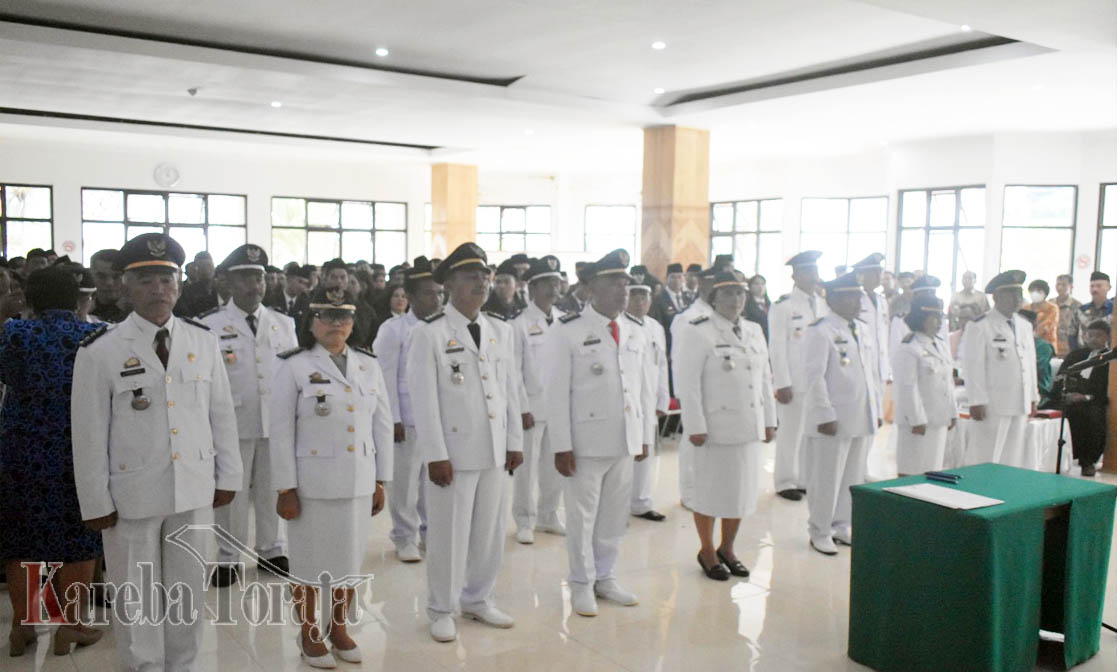 Pelantikan 147 Pejabat Eselon 3 dan 4 di Lingkup Pemkab Toraja Utara Dibatalkan