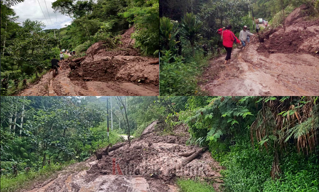 Sudah Tiga Hari Ribuan Warga Bokin Terisolasi Akibat Longsor