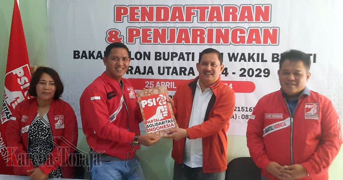Serius Maju di Pilkada Toraja Utara, JK Tondok Kembalikan Berkas Pendaftaran di 5 Partai Politik