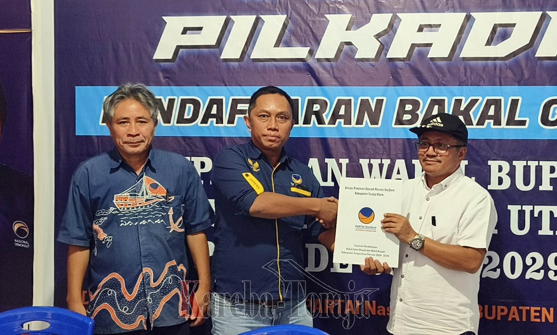 Mendaftar di Partai Nasdem, Yafet: Kalau Mungkin Yohanis Bassang Calon Tunggal