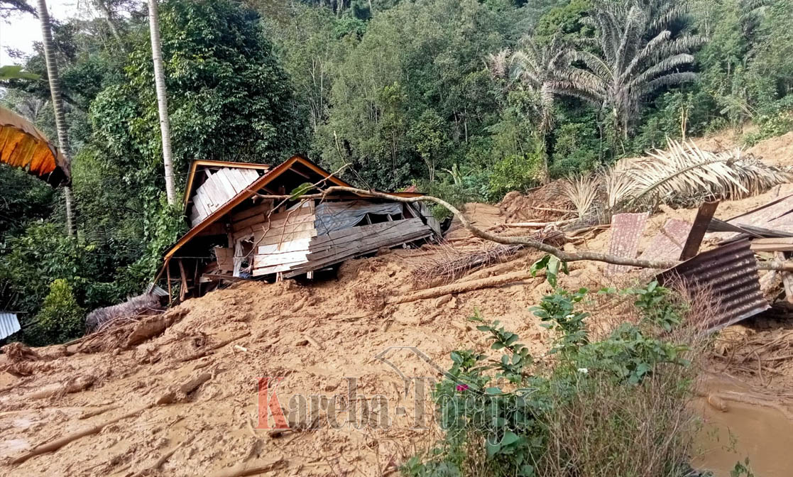 TERKINI: Bencana Longsor di Buntao’, 6 Rumah Tertimbun, 1 Tongkonan Rusak, Ratusan Warga Mengungsi