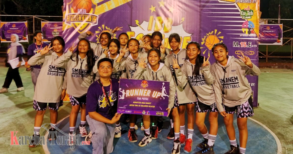 SMAN 4 Tana Toraja Juara 2 Turnamen Basket Antar SMA Se-Sulsel