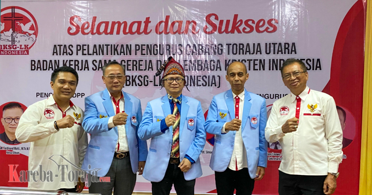 DPC Badan Kerja Sama Gereja dan Lembaga Kristen Indonesia Toraja Utara Dilantik