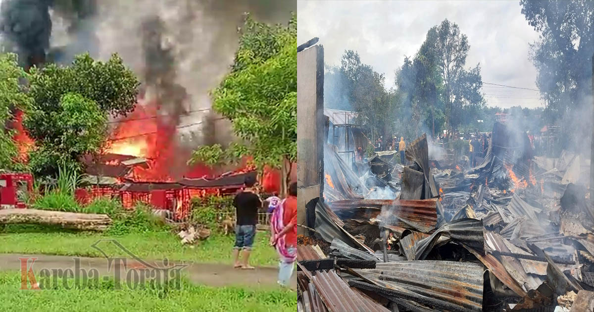 4 Rumah Terbakar di Tagari Tallunglipu, Ketua PKB Gereja Toraja Kunjungi Korban