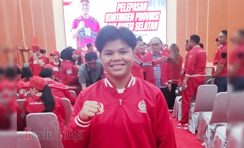 Putri Toraja Ini Masuk Kontingen Sulsel Cabor Kick Boxing pada PON XXI Aceh-Sulut
