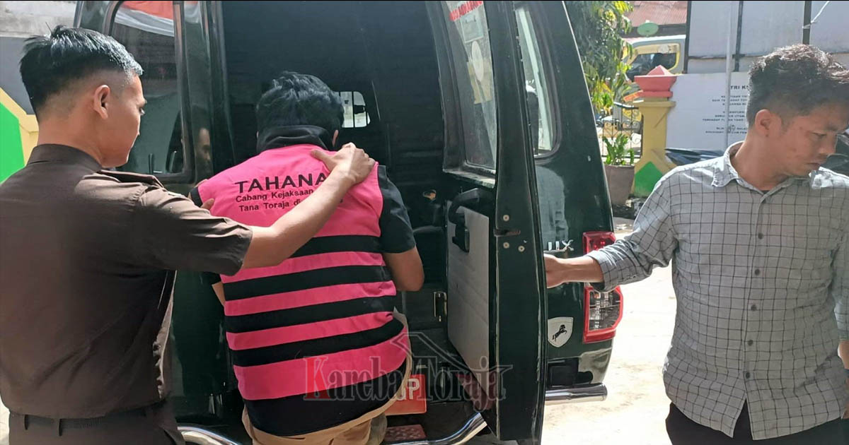 Dugaan Korupsi Retribusi Potong Hewan, Oknum Bendahara BPKAD Toraja Utara Ditahan Kejaksaan