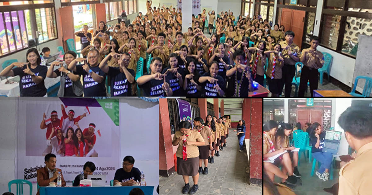Antisipasi Hoax, FKIP UKI Toraja dan Mafindo Gelar “Tular Nalar” di SMA Pelita Rantepao