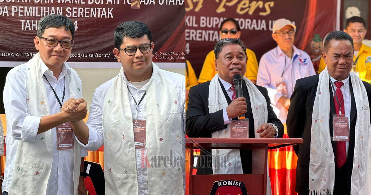 Pilkada Toraja Utara 2024: Head to Head, Koalisi Besar vs Kecil
