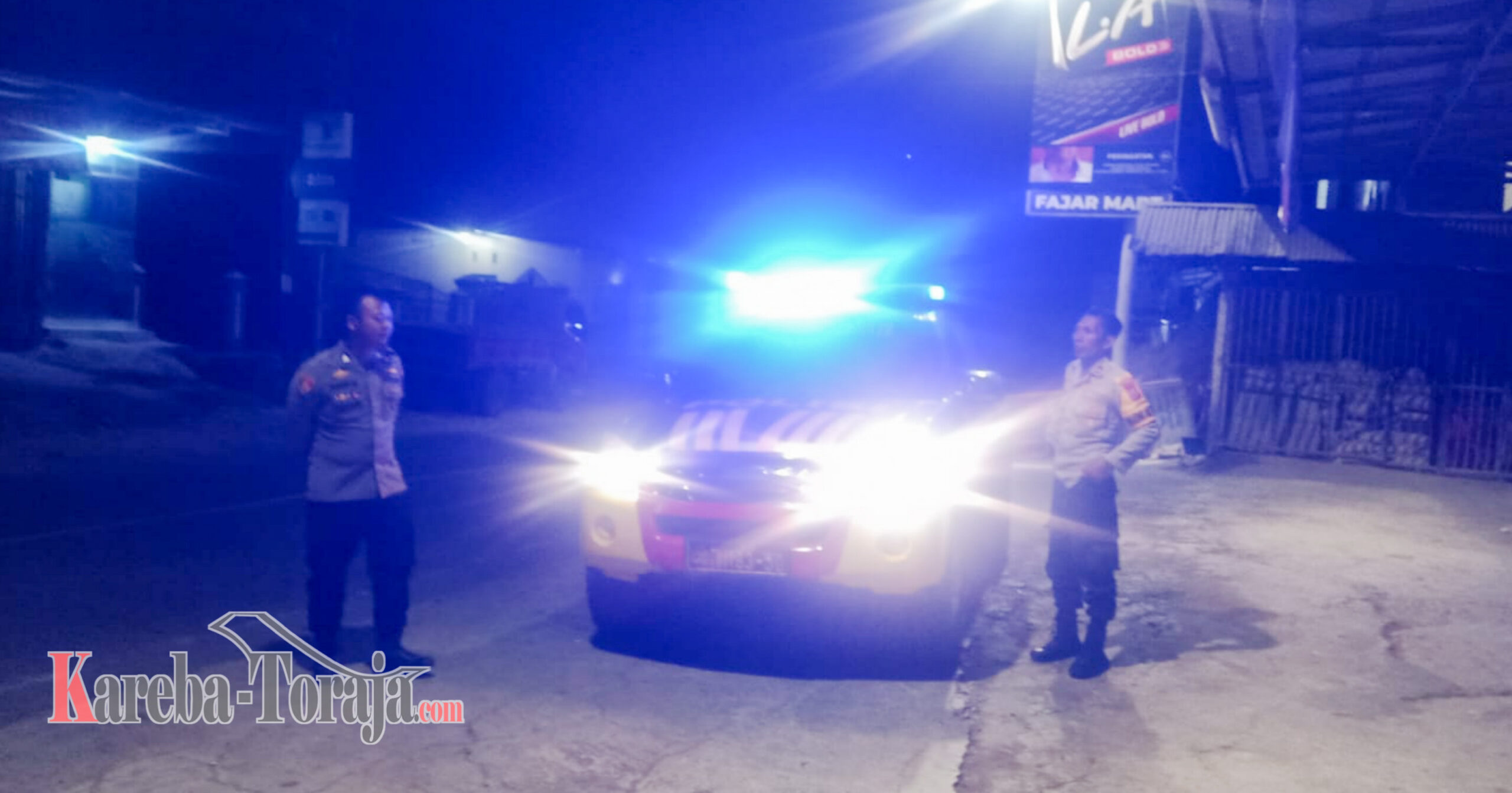 Jawab Keresahan Warga Terkait Maraknya Pencurian Hewan, Polsek Mengkendek Gelar Patroli Malam