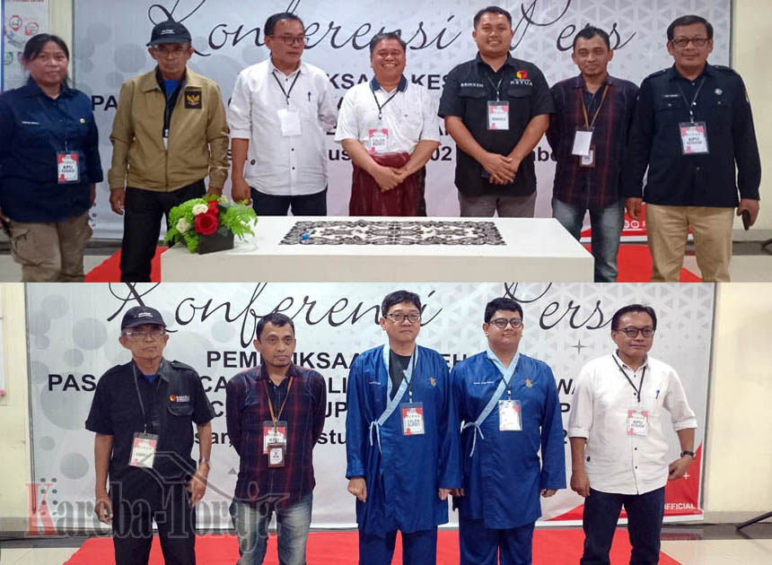Begini Penampilan 2 Pasangan Calon Bupati dan Wakil Bupati Toraja Utara Saat Tes Kesehatan
