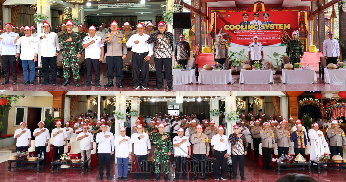 Deklarasi Pilkada Damai 3 Pilar; Siap Wujudkan Pilkada Tana Toraja Aman dan Damai