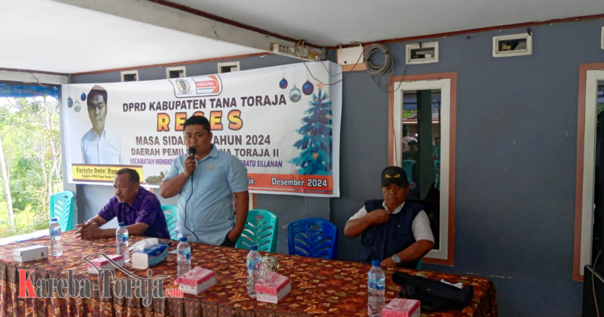Reses Masa Sidang I, Legislator Hanura Ferinto Delo’ Rupang Serap Aspirasi Warga Mengkendek
