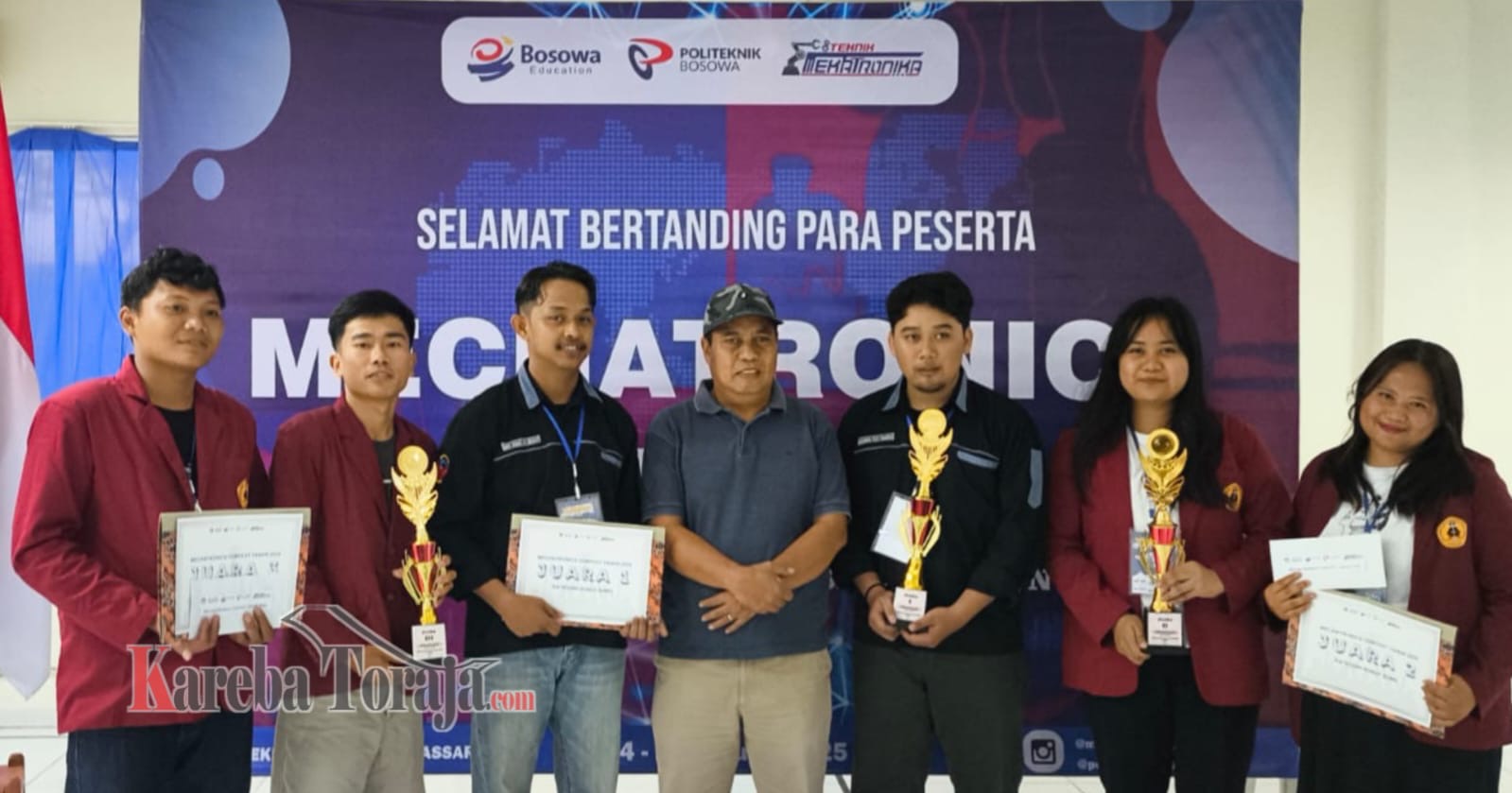 UKI Toraja Bawa Pulang 3 Piala di Ajang Kontes Robot “Mechatronics Contest” Politeknik Bosowa