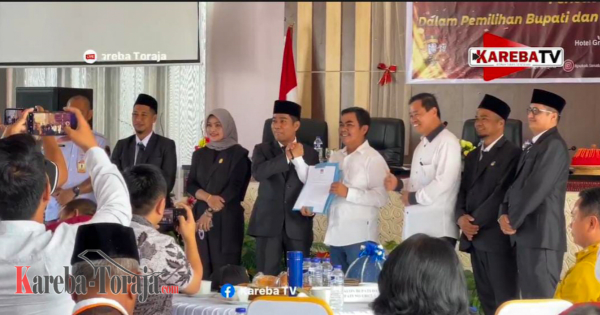 Sah, Zadrak-Erianto Bupati dan Wakil Bupati Tana Toraja Terpilih Periode 2025-2030