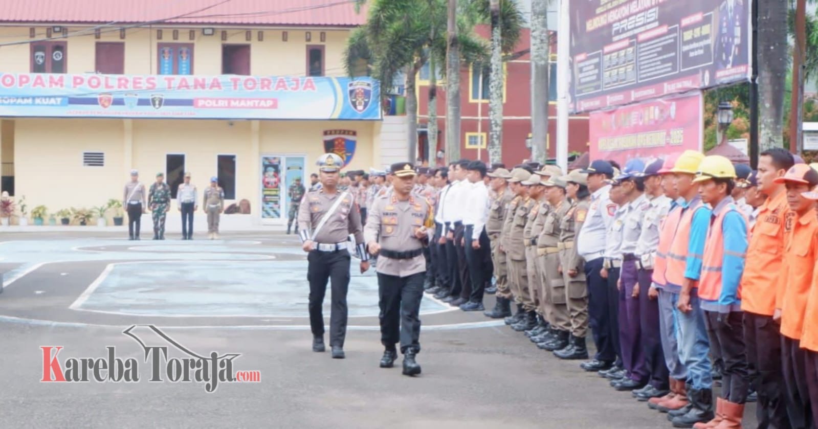 Kapolres Tana Toraja Pimpin Apel Gelar Pasukan Ops Ketupat 2025 Dalam Rangka Pengamanan Mudik Lebaran