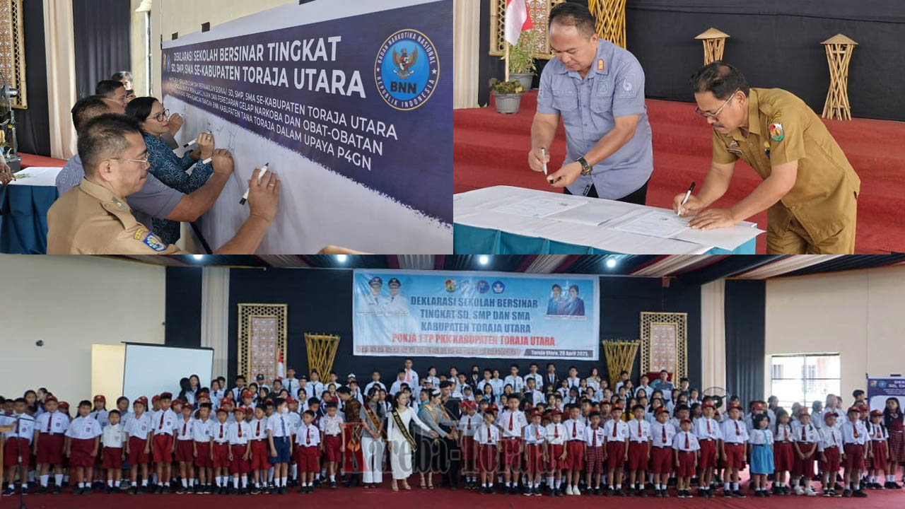 TP PKK Toraja Utara Deklarasikan “Sekolah Bersinar” Tanpa Narkoba