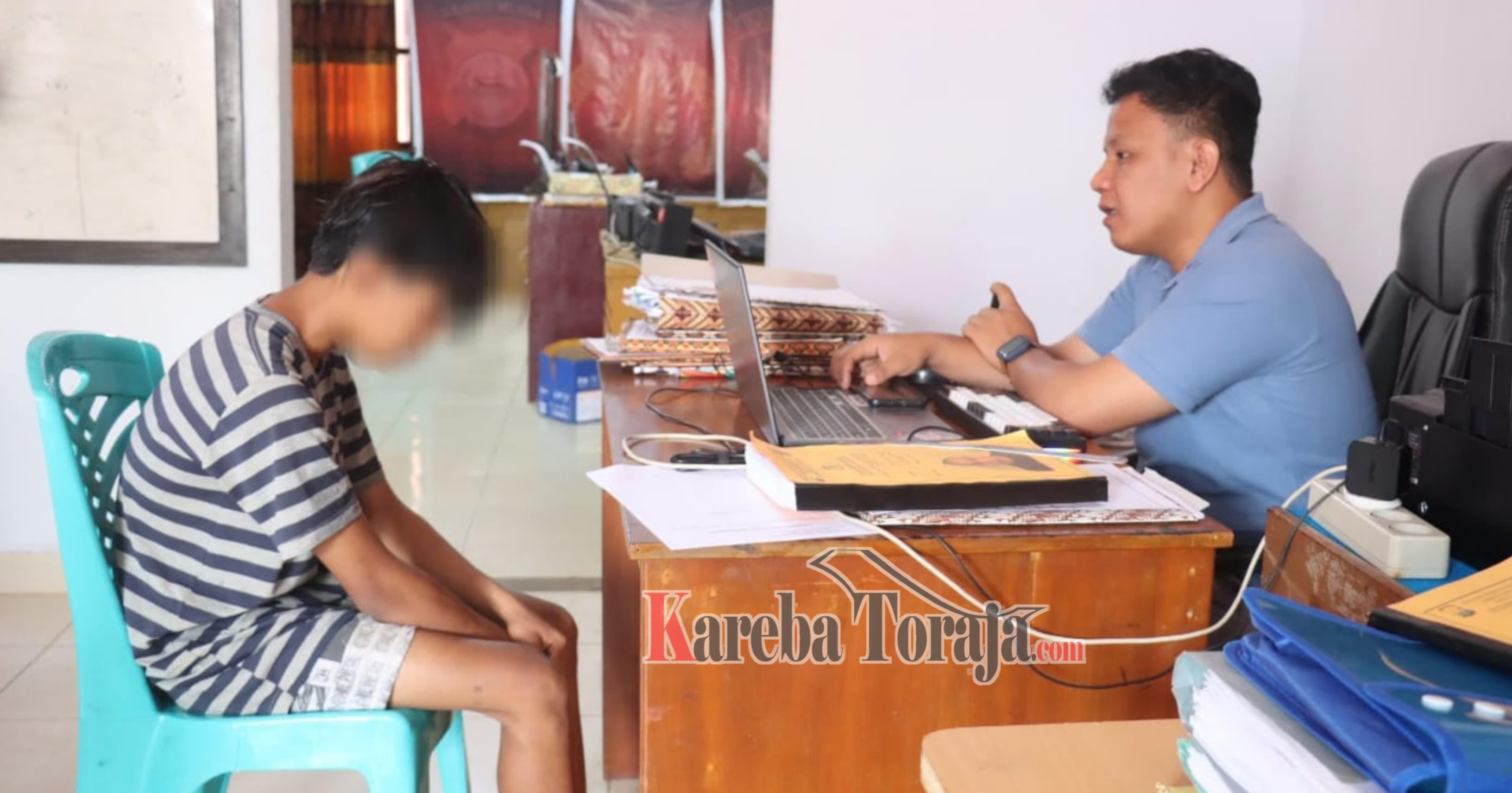 Lempar Kepala Ayahnya Pakai Gelas Hingga Robek, Remaja di Tana Toraja Diamankan Polisi