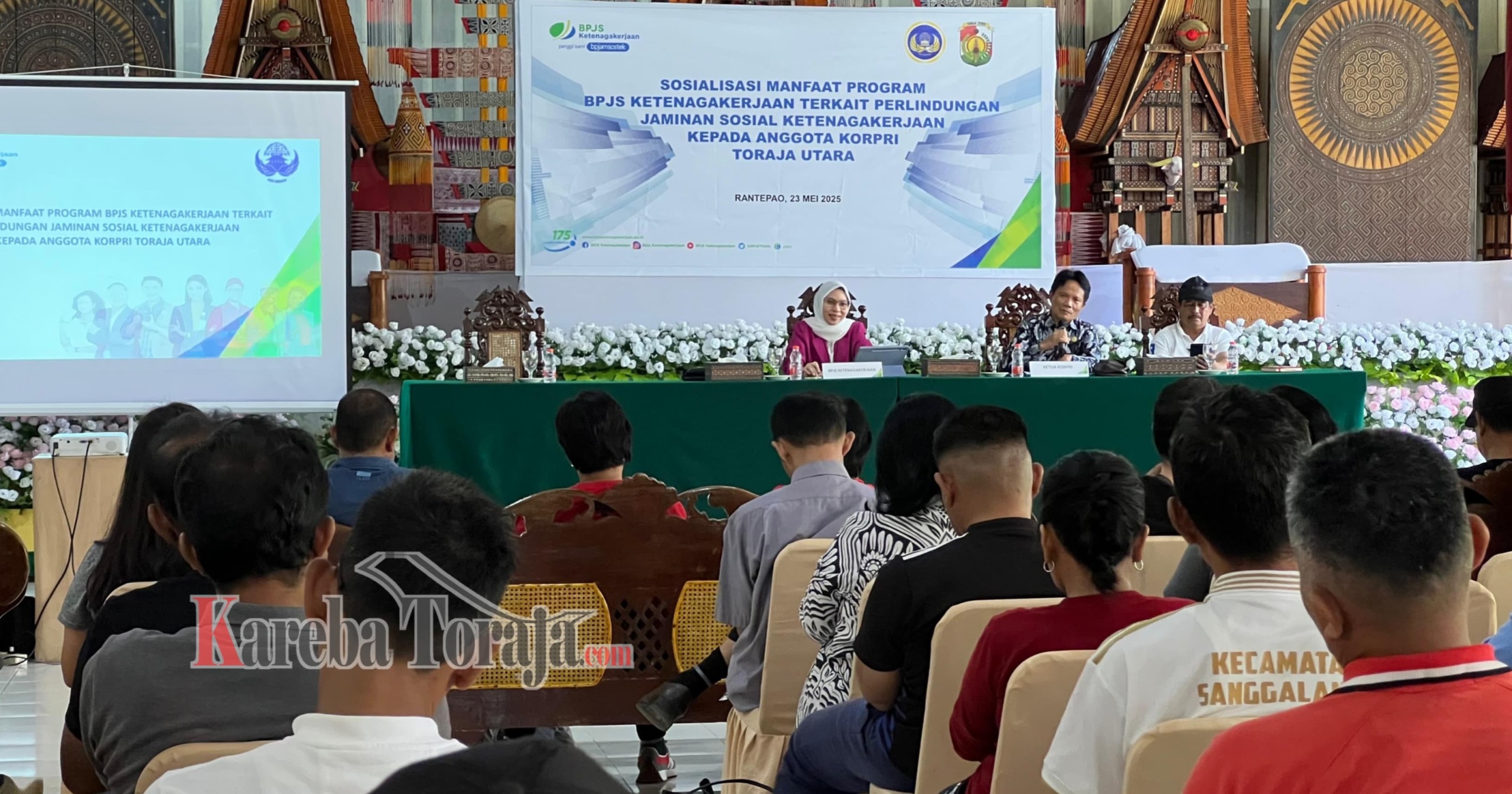 BPJS Ketenagakerjaan Sosialisasi Manfaat Perlindungan Jaminan Sosial bagi Anggota KORPRI Toraja Utara
