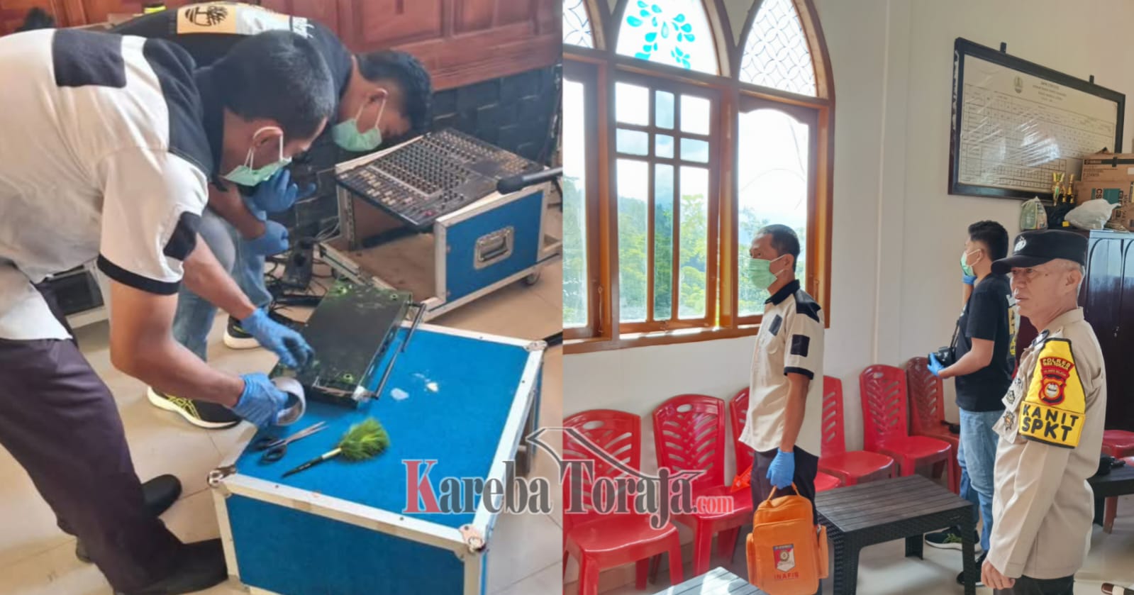 Polisi Selidiki Pencurian Alat Musik di Gereja Toraja di Kelurahan Rante Makale