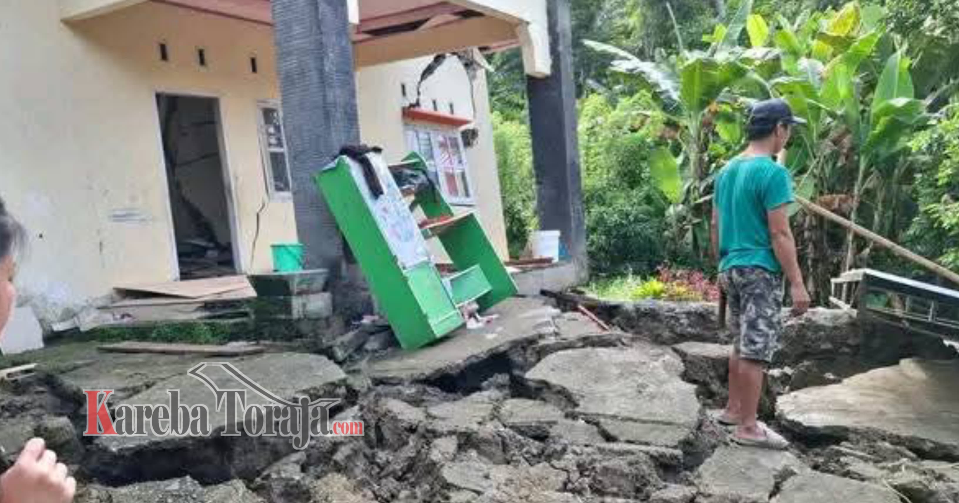 Tanah Bergerak di Rano, 5 Rumah Warga dan 1 Gedung TK Rusak Berat