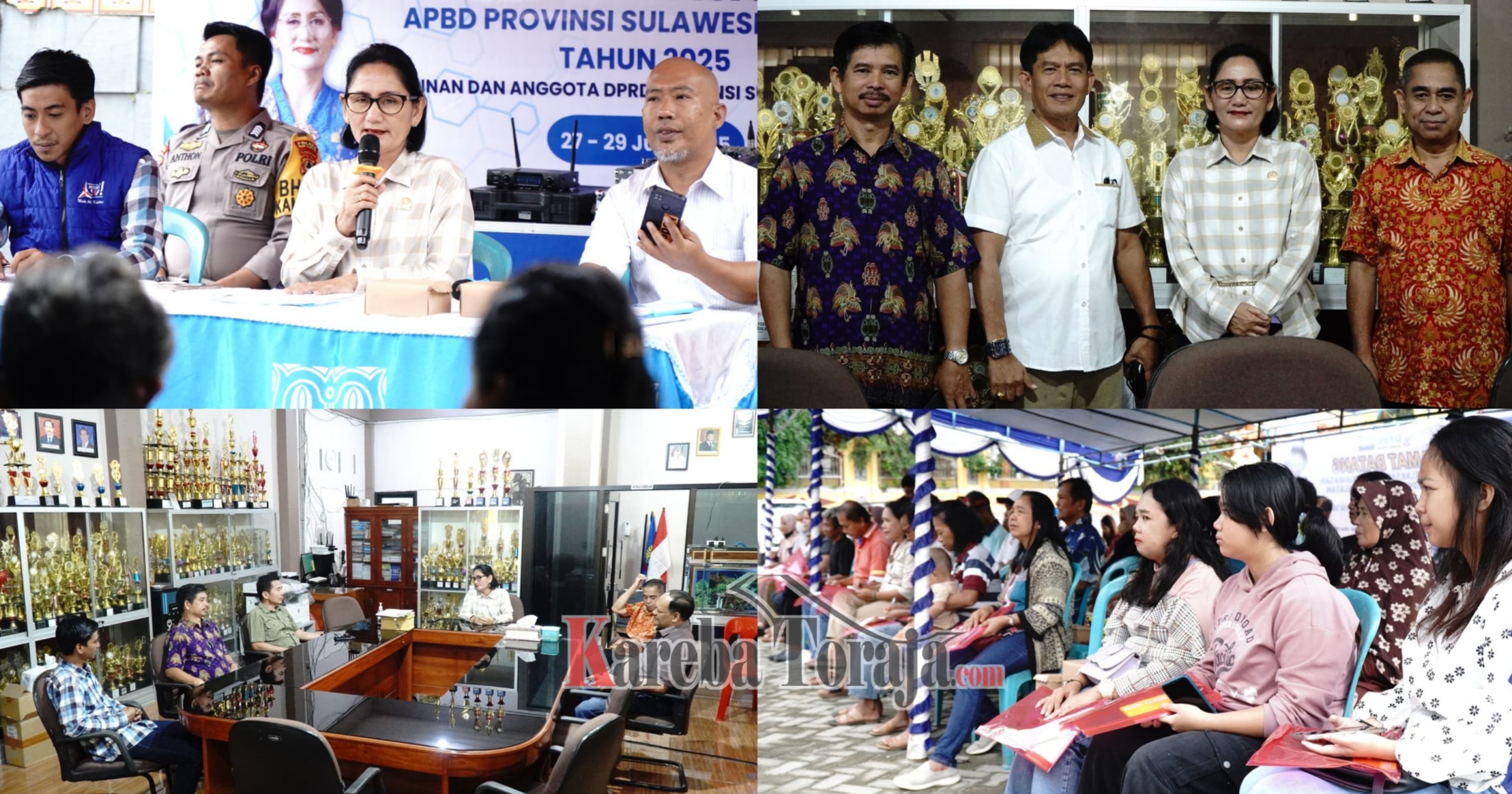 Legislator Provinsi Yuniana Mulyana Kunjungan Pengawasan APBD dan Temu Konstituen di SMAN 1 Tana Toraja
