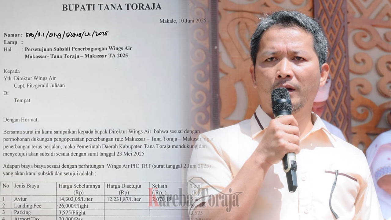 Anggota DPRD Tana Toraja Dari Fraksi Golkar Dukung Pemda Subsidi Penerbangan Makassar-Toraja