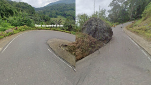 Dinas Bina Marga Sulsel Diminta Segera Evakuasi Batu Besar di Jalan Poros Sereale, Toraja Utara