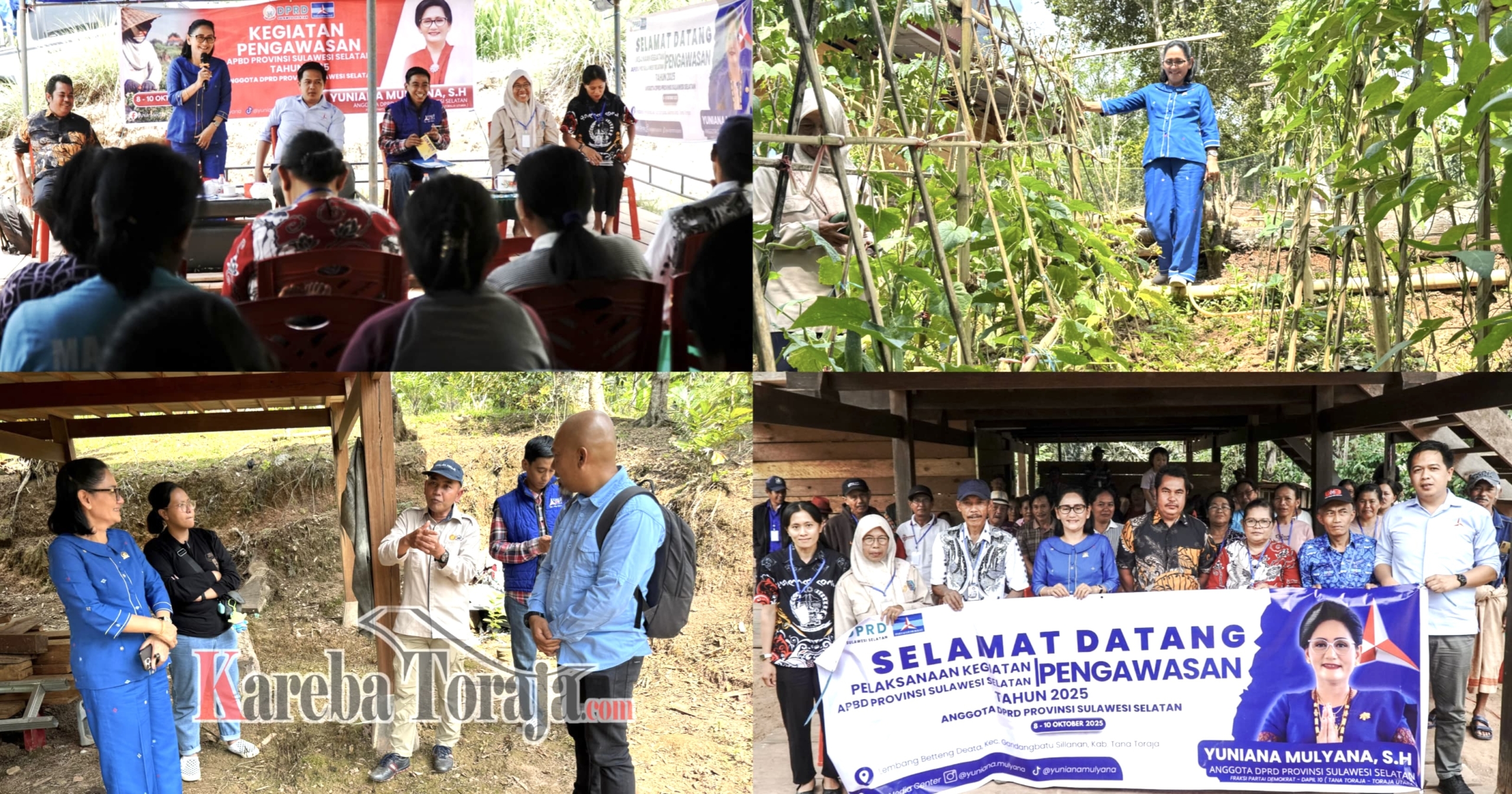 Legislator Provinsi Yuniana Mulyana Kunjungan Pengawasan APBD dan Temu Konstituen di Lembang Betteng Deata, Gandasil