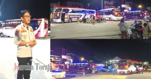 Hari Pertama Penerapan Edaran Bupati, Semua Bus Taat Aturan Masuk Terminal Makale